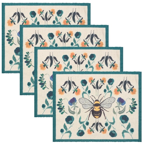 Wylder Wild Garden Placemat (4-pack) En Storlek Flerfärgad Multicoloured One Size