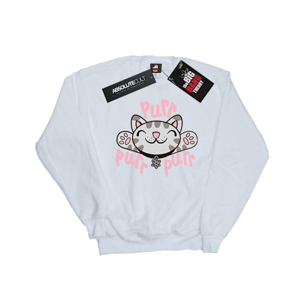 Big Bang Theory Girls Soft Kitty Purr Sweatshirt 7-8 år Vit White 7-8 Years