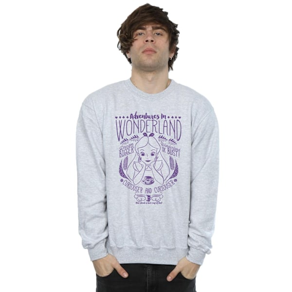 Disney Herr Alice In Wonderland Adventures Sweatshirt 3XL Sport Sports Grey 3XL