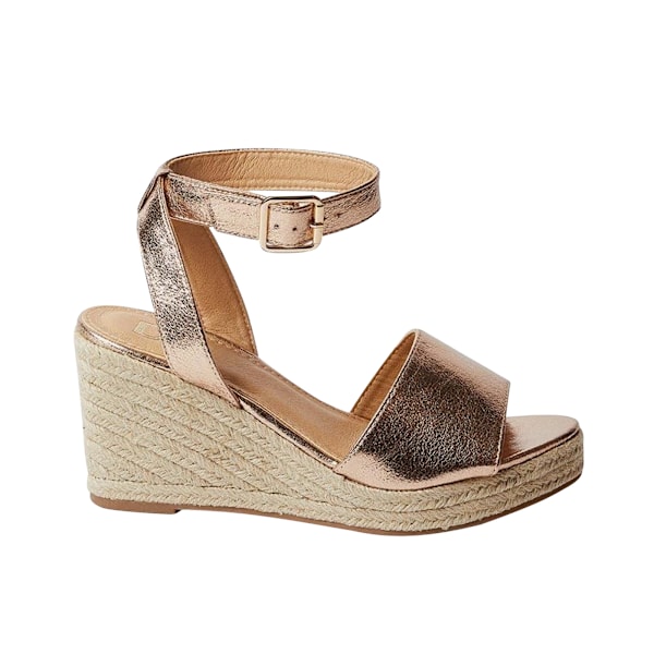 Dorothy Perkins Dam/Dam Rebekah Peep Toe Wedge 8 UK Rose Rose Gold 8 UK