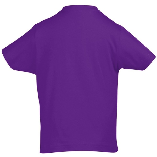 SOLS Kids Unisex Imperial Heavy Cotton kortärmad T-shirt 4 år Dark Purple 4yrs