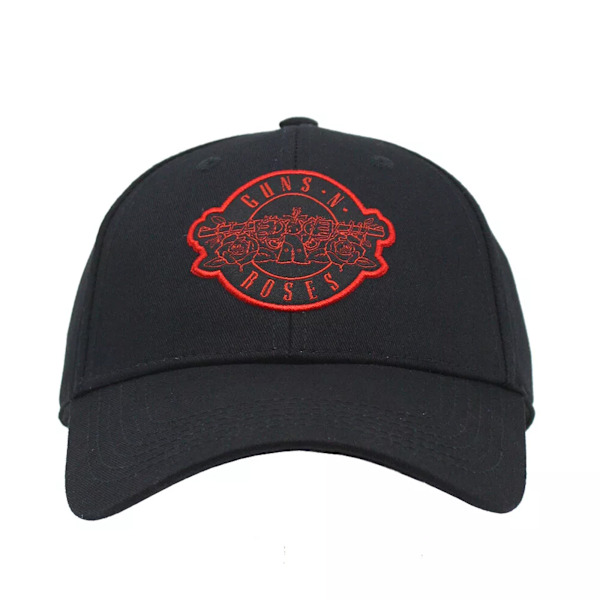 Guns N Roses Unisex Vuxen Cirkellogotyp Baseballkeps One Size Bla Black/Red One Size