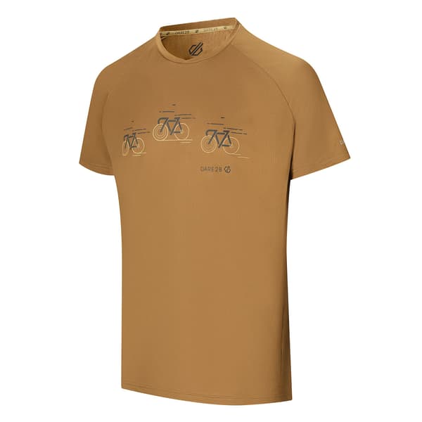 Dare 2B Herr Tech II Cykel T-shirt S Mörk Kummin Gul Dark Cumin Yellow S