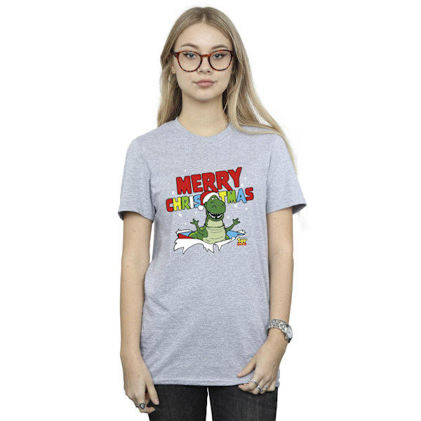 Disney Womens/Ladies Toy Story Rex Christmas Burst Cotton Boyfr Sports Grey M