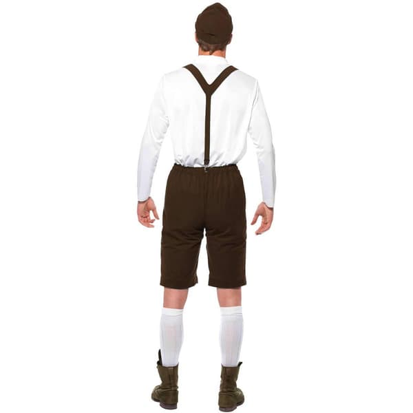 Smiffys Bayersk Kostymset för Män M Brun/Vit Brown/White M