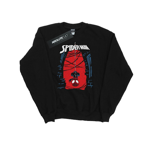 Marvel Herr Spider-Man Hängande Skiss Sweatshirt XXL Svart Black XXL