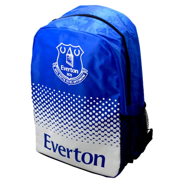 Everton FC Official Fade Crest Design Fotbollsryggsäck/ryggsäck Blue/White One Size