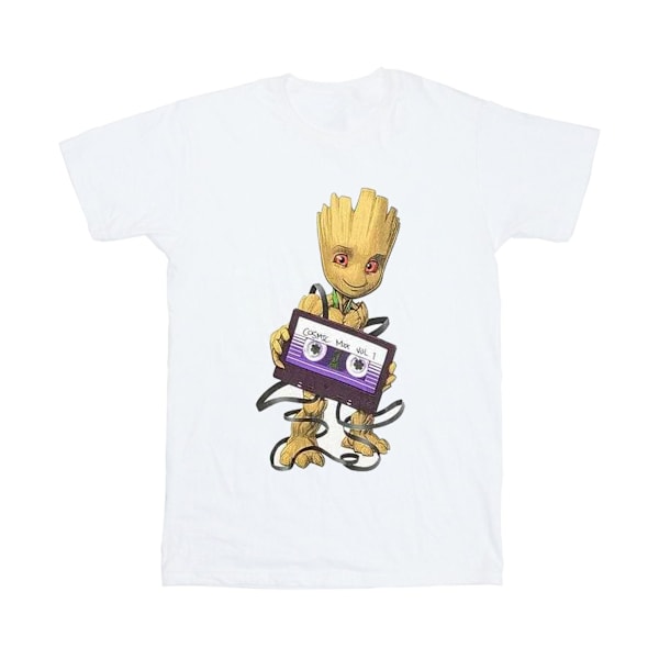 Guardians Of The Galaxy Unisex Vuxen Kosmisk Tejp T-Shirt XXL Vit White XXL