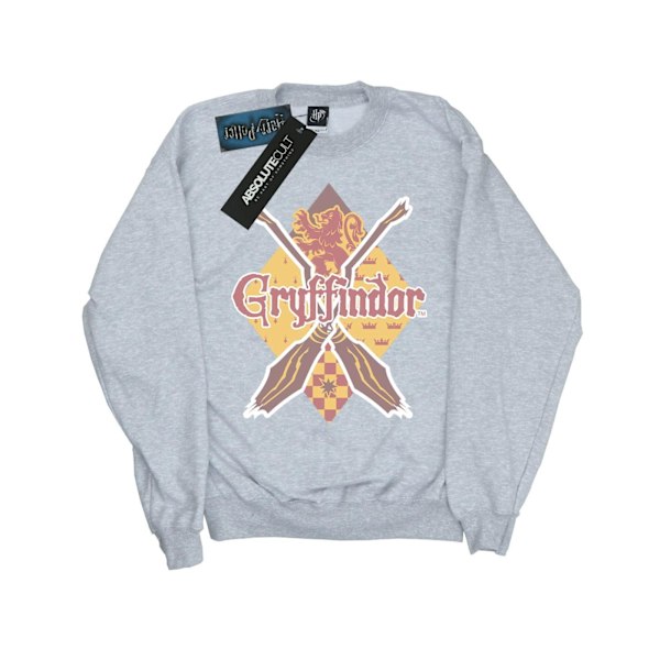 Harry Potter Tjejer Gryffindor Lozenge Sweatshirt 9-11 År Spo Sports Grey 9-11 Years