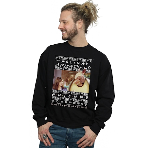 Friends Herr Fair Isle Holiday Armadillo Sweatshirt L Svart Black L