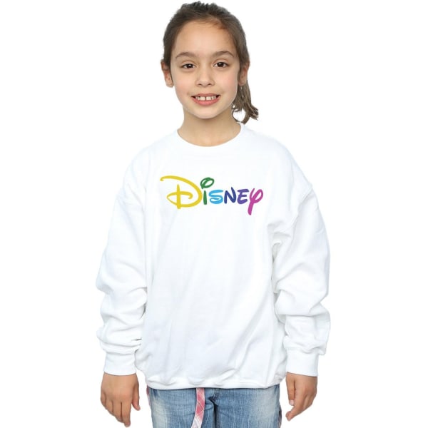 Disney Girls Color Logo Sweatshirt 7-8 Years White White 7-8 Years