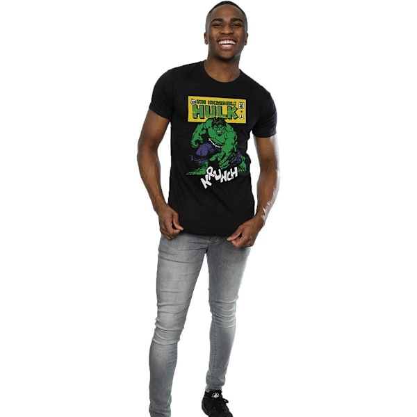 Hulk Krunch bomullströja för män M svart Black M