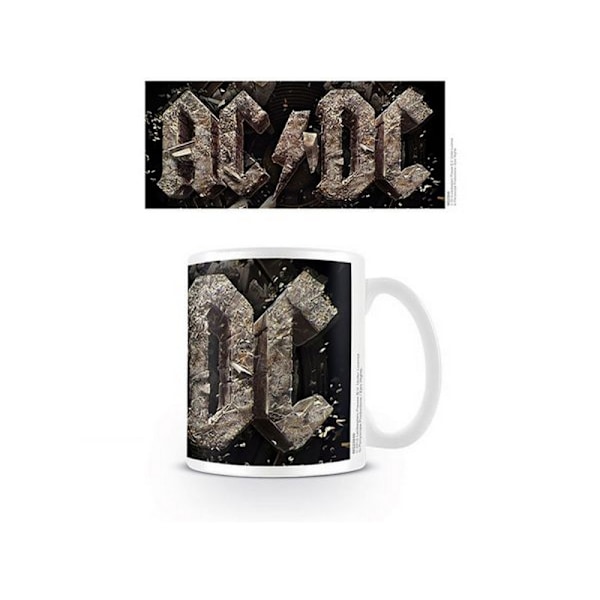 AC/DC Rock Or Bust Mug En Storlek Svart/Vit Black/White One Size