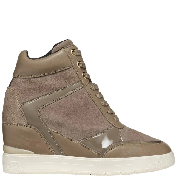 Geox Dam/Dam D Maurica B Sneakers i mocka 8 UK Dark Taupe Dark Taupe 8 UK