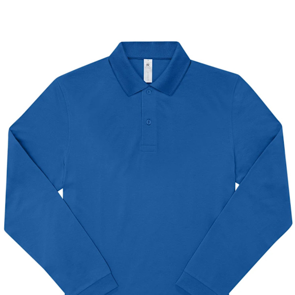 B&C Herr My Long-Sleeved Polo Shirt S Royal Blue Royal Blue S