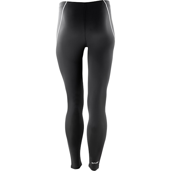 Spiro Mens Bodyfit Sports Performance Base Layer Leggings M-L B Black M-L