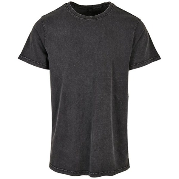 Bygg Ditt Varumärke Herrar Acid Wash T-Shirt 3XL Svart Black 3XL