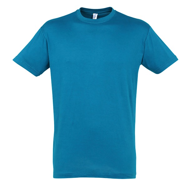 SOLS Herr Regent Kortärmad T-shirt XL Blå Atoll Blue Atoll XL