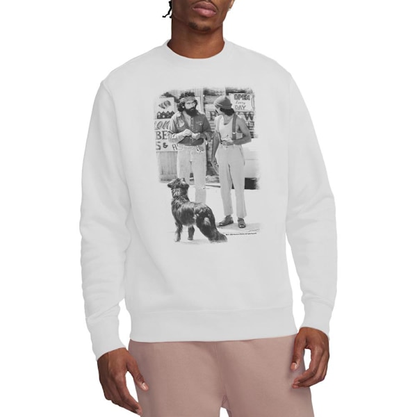 Cheech & Chong Unisex Vuxen Up In Smoke Hund Sweatshirt S Vit White S