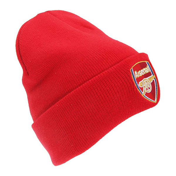 Arsenal FC Officiell fotboll Stickad mössa One Size Röd Red One Size