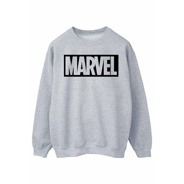 Marvel herr Outline Logo Sweatshirt 3XL Sports Grey Sports Grey 3XL