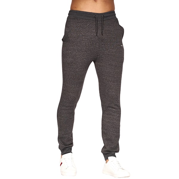 Crosshatch Mens Chelmere Jogging Bottoms S Charcoal Marl Charcoal Marl S