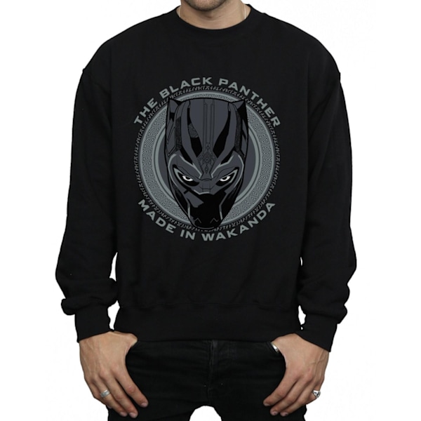 Marvel Herr Svart Panther Made in Wakanda Sweatshirt L Svart Black L