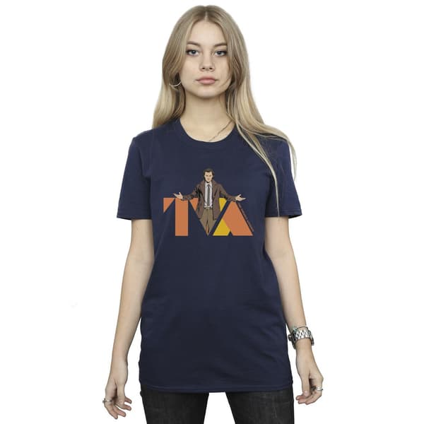 Marvel Dam/Dam Loki TVA Pose Bomull Boyfriend T-shirt S N Navy Blue S