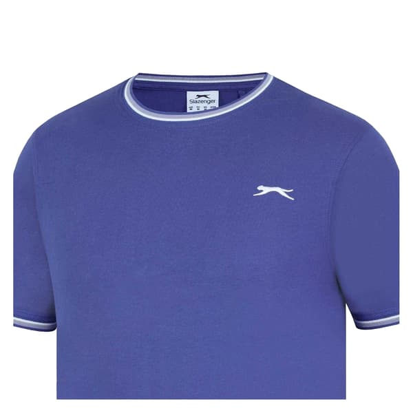 Slazenger Herr T-shirt i bomull S Blåklocka Bluebell S