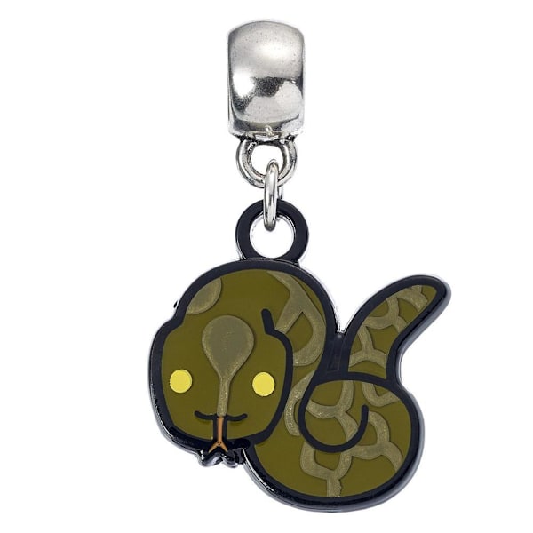 Harry Potter Silver Plated Chibi Nagini Charm One Size Green Green One Size