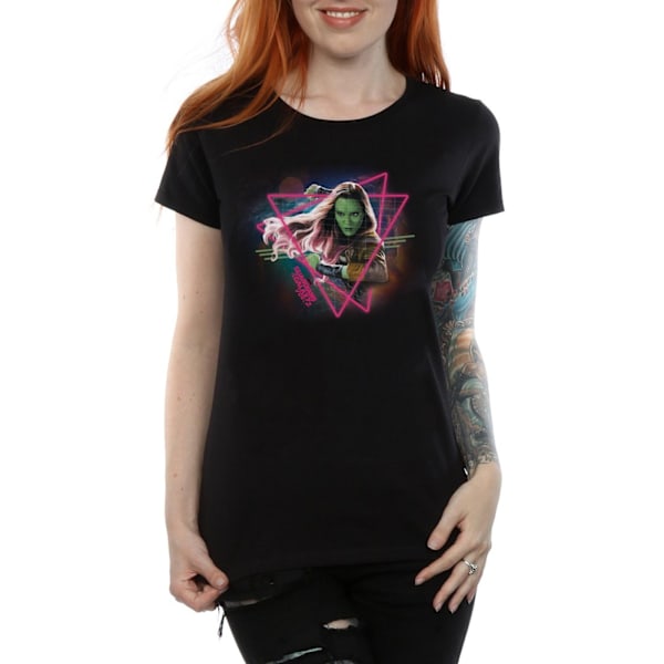 Marvel Dam/Kvinnor Guardians Of The Galaxy Neon Gamora Bomull Black M