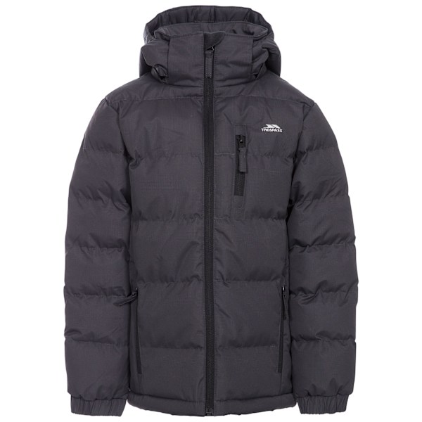 Trespass Boys Tuff Hooded Jacket 7/8 Mörkgrå Dark Grey 7/8