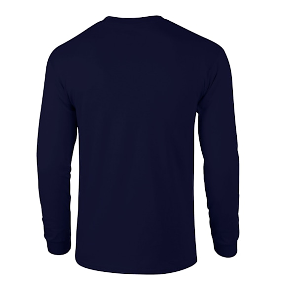 Gildan Unisex Vuxen Ultra Plain Bomull Långärmad T-shirt 4XL Navy 4XL