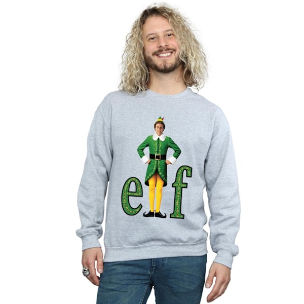 Elf Herr Buddy Logotyp Sweatshirt 3XL Sports Grey Sports Grey 3XL