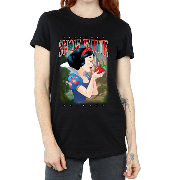 Snövit och de sju dvärgarna Dam/Dam Montage Bomull Boyfriend T-Shirt Black L