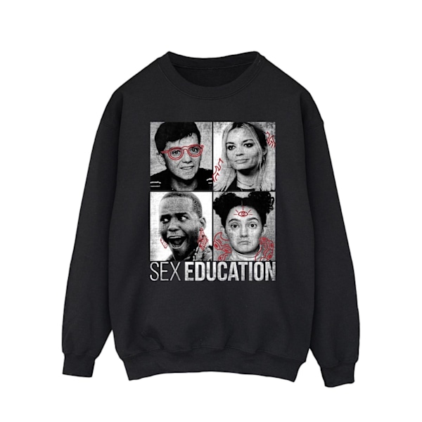 Netflix Mens Sex Education Class Photos Sweatshirt XXL Svart Black XXL