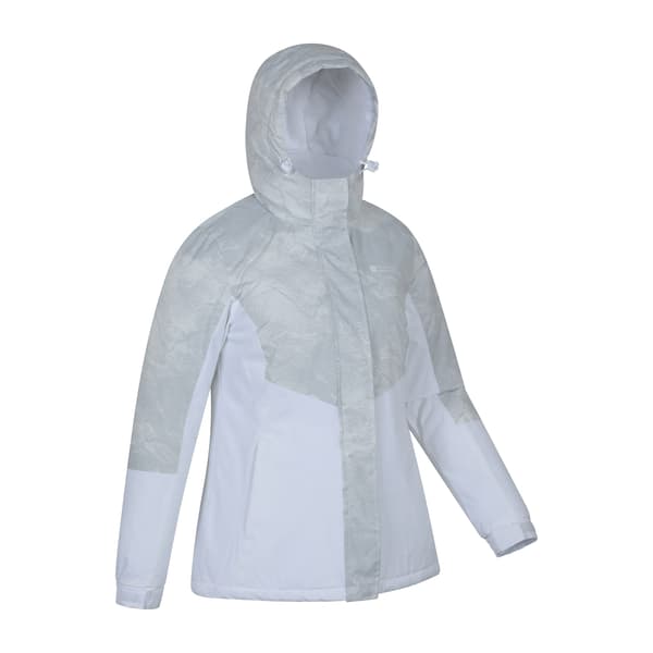 Mountain Warehouse Dam/Dam Dawn II Mönstrad Skidjacka 22 Light Grey 22 UK