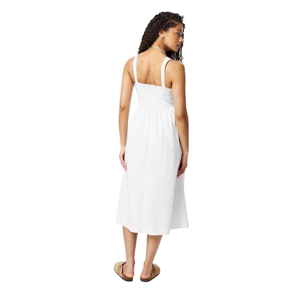 Jack Wills Dam A-linje Midi Klänning 8 UK Vit White 8 UK