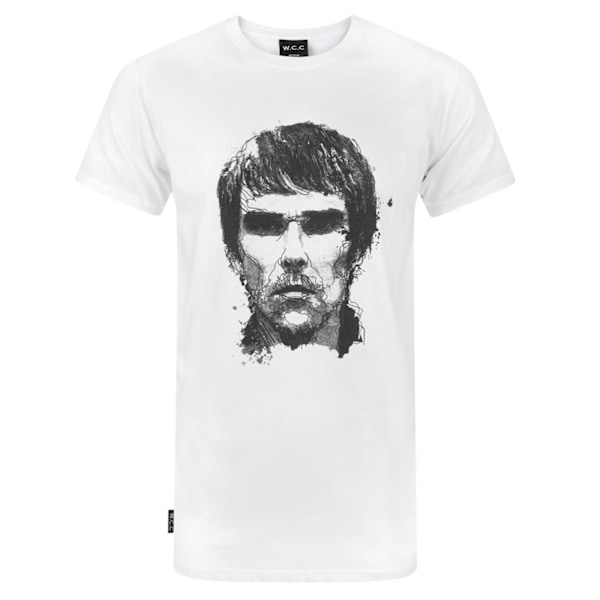 W.C.C Unisex Adult Ian Brown Longline T-Shirt L Vit White L