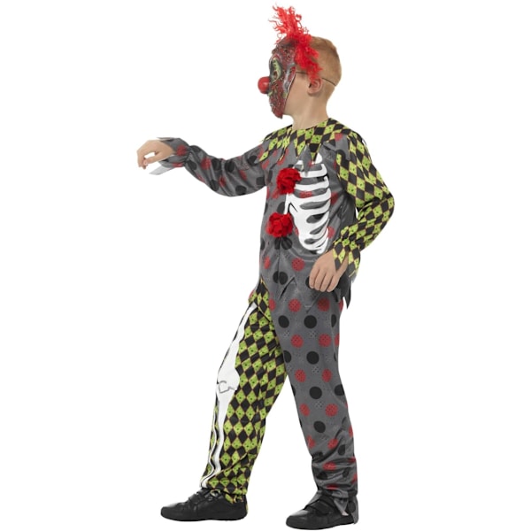 Smiffys Barn/Barn Deluxe Twisted Clown Kostymset 13-14 År Multicoloured 13-14 Years