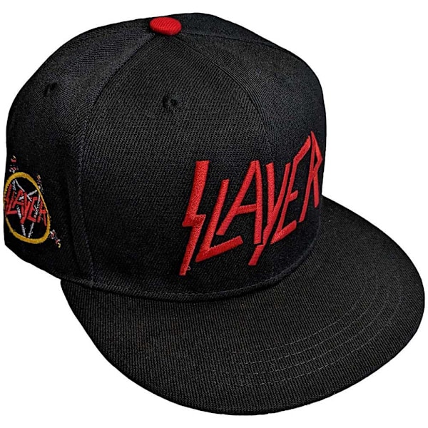 Slayer Unisex Vuxen Logo Snapback Baseball Cap En Storlek Svart/Röd Black/Red One Size