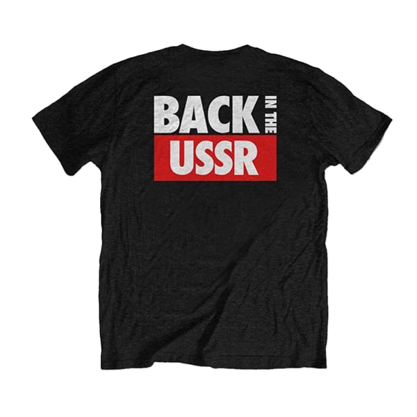 The Beatles Unisex Adult Back In The USSR Bomull T-shirt L Svart Black L