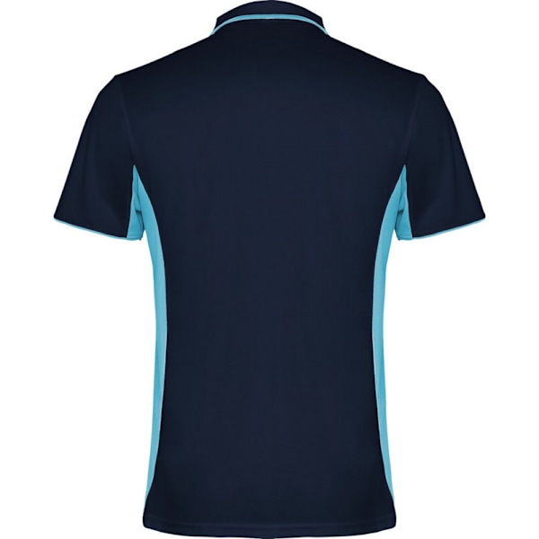 Roly Unisex Montmelo Kortärmad Sports Polo XXL Navy Blue/Sky Blue XXL