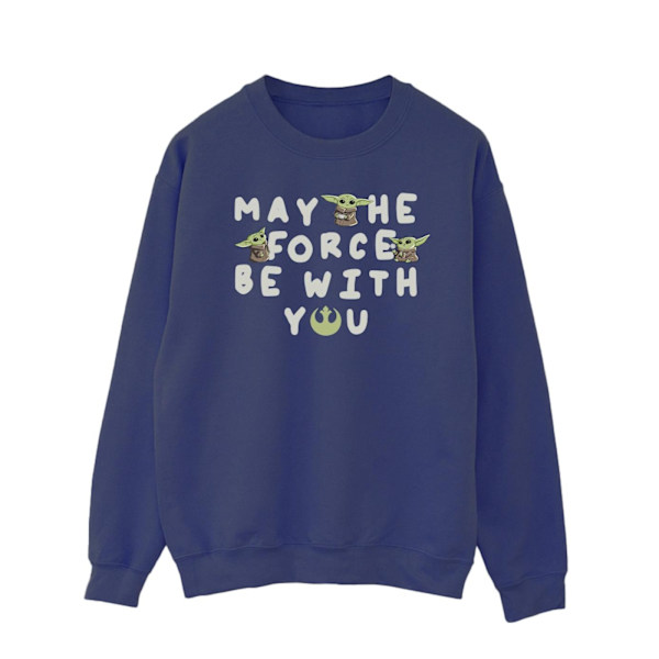 Star Wars Herr The Mandalorian Grogu May The Force Be With You Navy Blue M