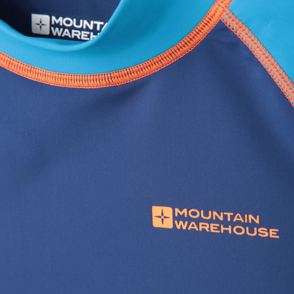 Mountain Warehouse Barnkläder/Barn Långärmad Rashguard 3-4 År Blue 3-4 Years