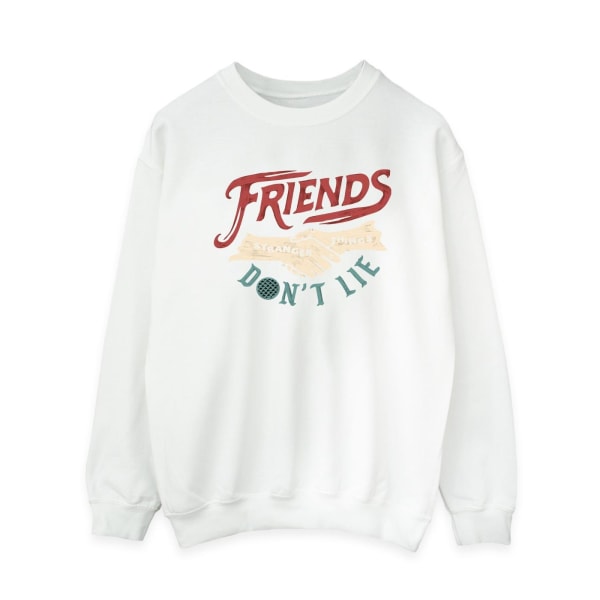 Netflix Womens/Ladies Stranger Things Friends Don´t Lie Hands S White M