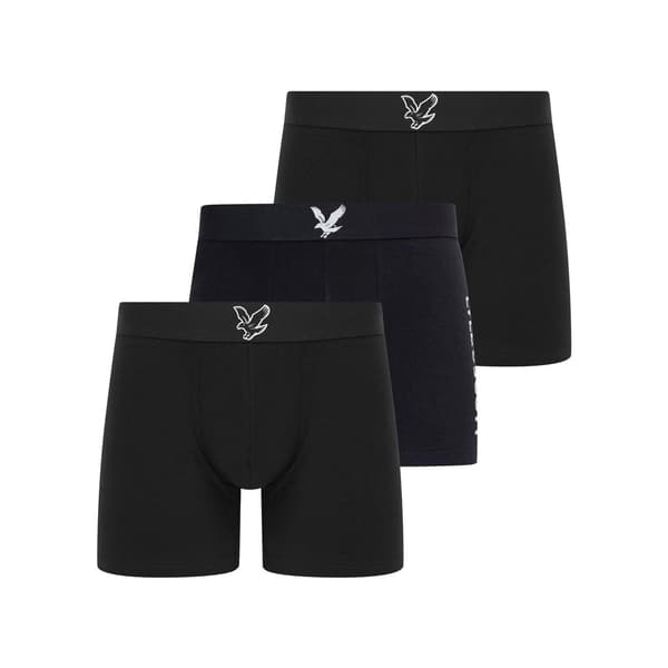 Lyle & Scott Herr Jonathan Boxershorts (3-pack) L Svart Black L