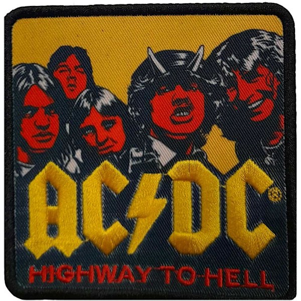 AC/DC Highway To Hell Standard Patch One Size Gul/Svart/Röd Yellow/Black/Red One Size