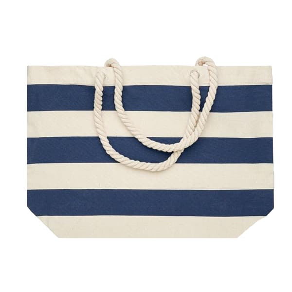 MidOcean Heaven Stripe strandväska i bomull, en storlek, blå Blue One Size