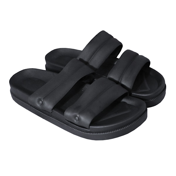 Sandrocks Dam/Dam dubbelremssandaler 4 UK Svart Black 4 UK